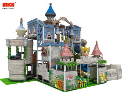 China Plastic Playground Mich 90sqm 3 Levels Kids Indoor Soft Playground With Oriented for sale