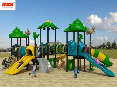 China Mich Plastic Beach Playset Themed Kids Outdoor Playset With Tunnels, Slides, Climbing for sale