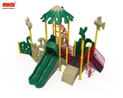 China Mich Plastic Themed Cartoon Kids Outdoor Playground Playground With Slides , Climbing Frames for sale