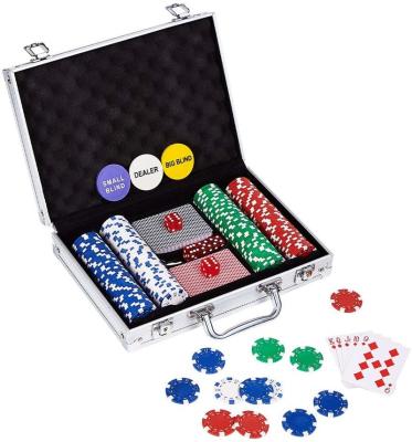 China 300pcs PS Poker Chipset In Aluminum Case for sale