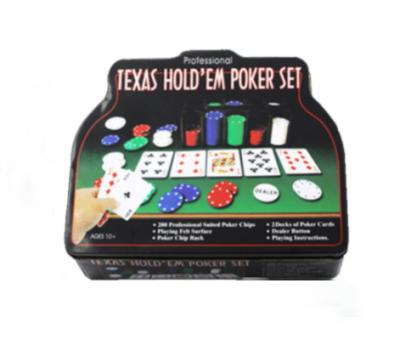 China PP + Tried Cloth GAME POKER SET 200 PIECES 4 GRAM CHIP IN TIN for sale