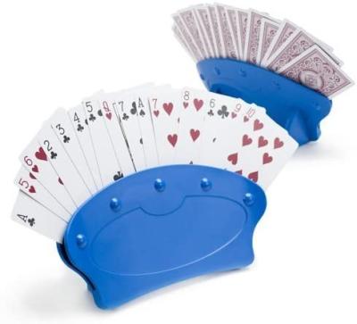 China Game Card Holder ABS Plastic Hands Free Playing Card Holders For Playing Cards Or Kids Playing Cards for sale