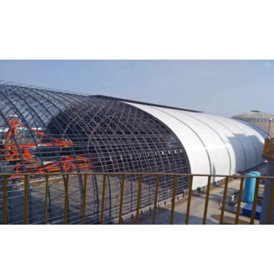 China SI Structural Roofing Space View Coal Warehouse Building Coal Storage Steel Shed for sale