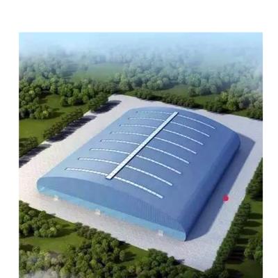 China Structural Roofing SI Steel Space Frame Coal Warehouse Storage Roof Coal Yard Building for sale