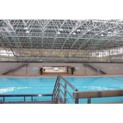 China Prefabricated swimming pool roof space truss galvanized roofing for swimming pool for sale