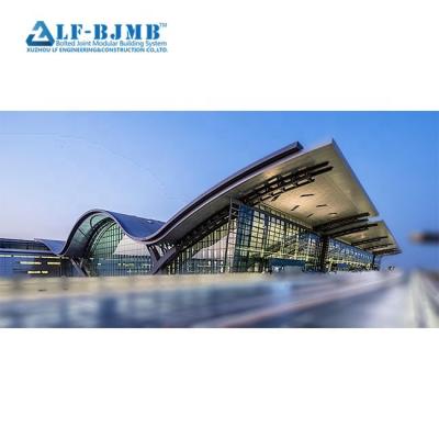 China Space Frame Airport Terminal Structural Covering Arched Roof Structure for sale