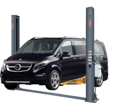 China LKST New Design 2 Post Vehicle Lift Hoist Two Post Car Hoist Car Lift For Garage Hot Sales 9000lbs Double Intermediate Version 2800* 500* 750mm for sale