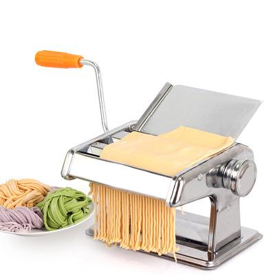 China Food Processing Units Stainless Steel Manual Cutting Thickness Adjustable Noodle Pasta Maker Machine Kitchen Fresh Tools for sale