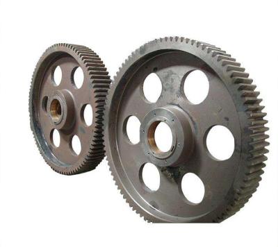 China Hotels Alloy Steel Large Tooth Taurus Gear Drive Gear Rack Forging Large Gear Wheel for sale