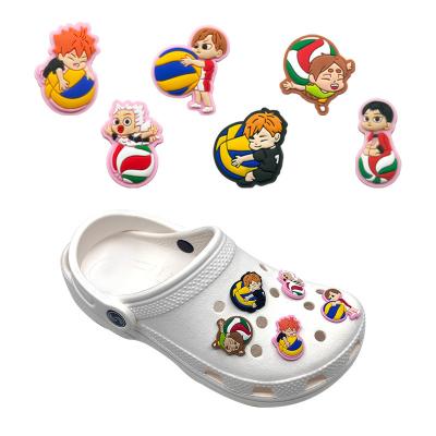 China Clog Charm 2021 Shoe Charms Wholesale PVC Charms Fit Kids Bracelets And Bangles Decorate Kids Sneaker Shoe Charm Custom Made for sale