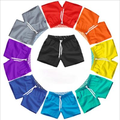 China 2021 Simple Blue Solid Colors Mens Swim Trunks Breathable Quick Dry Outdoor Thin Beach Shorts Boardshorts Swimwear Men for sale