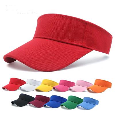 China COMMON 15 Colors 2020 Customized Visor Sports Hats Quick Dry Sports Empty Top Hats for sale