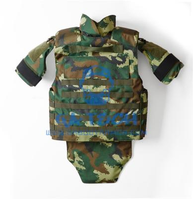 China NIJ level 4 forest woodland camo bullet proof jacket military tactical vest body armor for sale