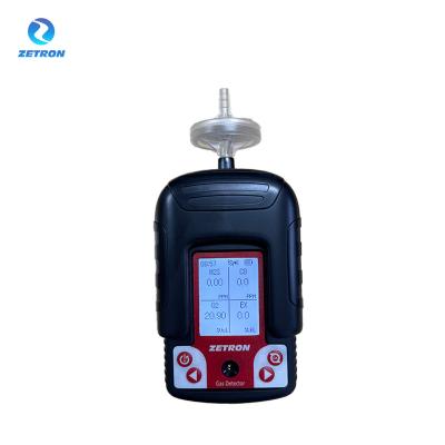 China Detector de gas portátil Zetron Ms104K-M 4 Medidas de gas CO O2 H2S Y LEL en venta