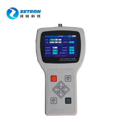 China 2.83L fluyen Rate Handheld Airborne Particle Counter 6 canales del tamaño de partícula en venta