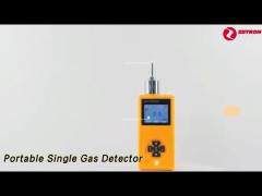 Pump Suction Portable Single Gas Detector 2600mA Plastic For Nitrogen