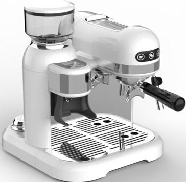 China weiße elektrische Maschinen-Kaffeemaschine des Espressos 1500W 318,5 Millimeter zu verkaufen