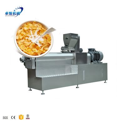 China Chips Corn Flakes Manufacturing Plant and Breakfast Cereal Extruder Machine for sale