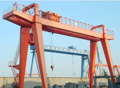 China Low Noise 32 Ton Double Girder Shipbuilding Gantry Crane With Hook for sale