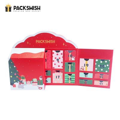 China Handmade Christmas Skin Care Cosmetic Gift Set Boxes Ramadan Toy Chocolate Charms Advent Calendar Packaging Muslim Gift Box for sale