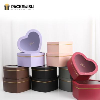 China Luxury Empty Lid And Base 2 Pieces Handmade Cardboard Storage Cardboard Custom Gift Valentine Packaging Box for sale