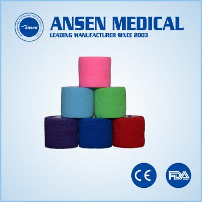 China Ansen Self Adhesive Tape Crepe Elastic Coesive Bandage Sports Tape à venda