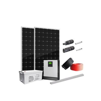 China 5000w Solar Panels 5kw Home Solar System On Grid 5000 Watt Full Set Kit for sale