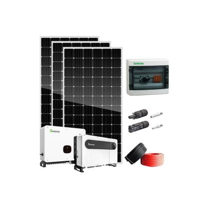 China Complete home solar system 3000w 4000w 5000w on grid solar panel kit for sale