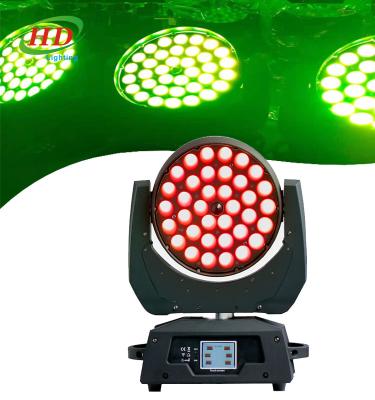 China Zoom Led Moving Head Stage Wash Light 36*18W RgbwaUv 6in1 for sale