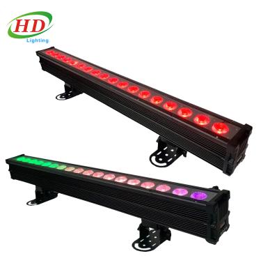 China Pixel Color Chasing Effect Waterproof 18pcs 4in1 RGBW Led Wall Wash Bar Pixel Control Linear Bar Light for sale