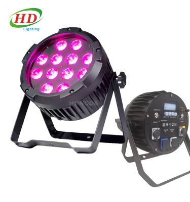 China Outdoor Wireless Par Event DJ Stage Light Battery Power Dmx Battery Cable 12*18w Ip65 for sale