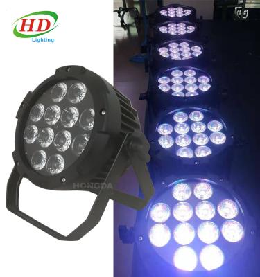 China Battery Power 12*18W Wifi Dmx Lithium Battery Including Flight Case Wireless Outdoor Waterproof Color Led Par IP65 Can Light for sale