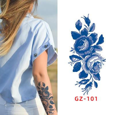 China Juice Waterproof Lasting Male And Women Long Time Temporary Tattoo Stick Semi Permanent Female Artificial Tattoo Sticker for sale