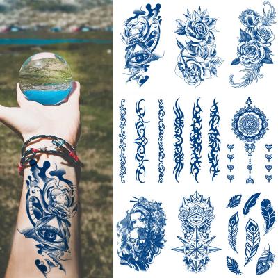 China Temporary Fruit Juice Tattoo Sticker Red Lasting 15 Days Spot Wholesale Herbal Semi-Permanent Tattoo Sticker for sale