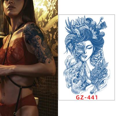 China Temporary Herbal American Realistic Tattoo Sweatproof Jellyfish Waterproof Lasting Tattoo Sticker Juice Tattoo Sticker European And for sale