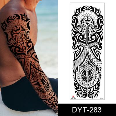 China Large Temporary Arm Safe Man Skin Picture Flower Lion Tattoo Lasting Arm Extended ARM 15 Days Tattoo Sticker for sale