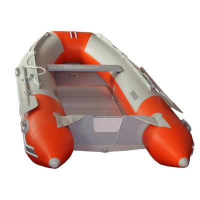 China 0.9mm/1.2mm PVC Aluminum Floor Folding Inflatable PVC Boat 330 Fishing Boat for sale