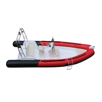 China Custom Cheap Hull Rigid Fiberglass PVC China Hypalon Cabin Inflatable Rib Fishing Boat for sale