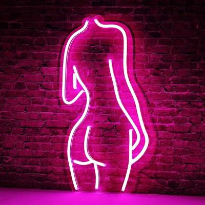 China Diammable Decoration Dimmable 5V Usb Neon Sign For Holiday Parties Wedding Halls Bars Bars Clubs Bars Lady Back LED Neon Sign for sale