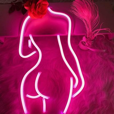 China Diammable Wall Art Decorative Neon Words Sign For Bedroom Room Bar Beer Party Holiday Wedding LED Letter Sign Naked Lady Neon Sign for sale