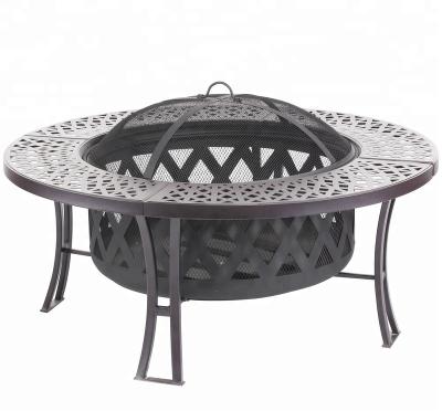 China Stocked outdoor fire pit steel table firetable BV certified for sale