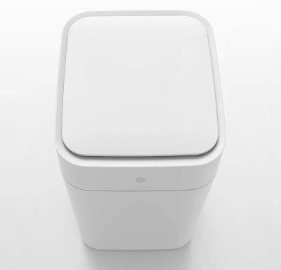 China Hot Selling Disposable Kitchen Bathroom Trash Can Touchless Automatic Can Waste Intelligent Electric Smart Sensor Plastic Trash Bin for sale