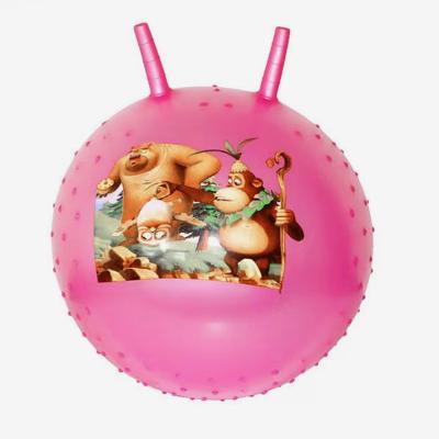 China Easy to use and anti-slip kids toy 18 inch 45 cm hopper pink orange orange green custom brown inflatable bouncy balls for sale