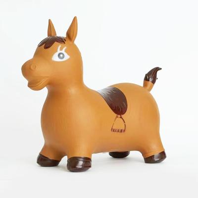 China Hot Selling PVC Inflatable Inflatable Children's Animal Toy Special Horse Jumping Toy for sale