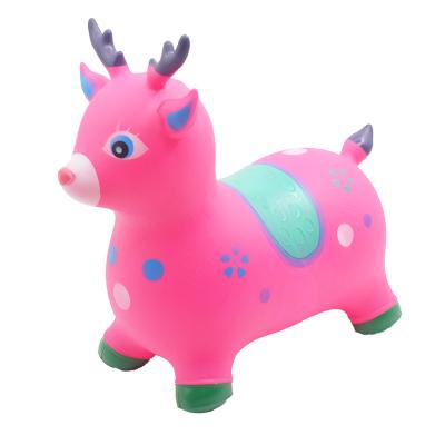 China Toy Inflatable Jumping Animal Inflatable Ride-on Jumping Bouncer Animal For Kids Jumping Animal Kids Play for sale