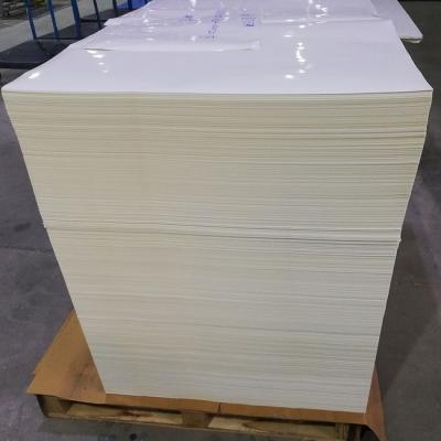 China Etiquetas de papel de la hoja en blanco del silicio blanco ISO 1080m m en venta