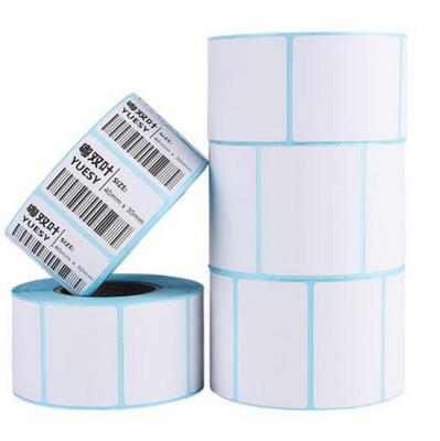 China ISO blaue Aufkleber des Pergamin-Papier-direkte thermische Barcode-50G zu verkaufen