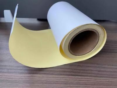 China Hotmelt gelbe direkte thermische Aufkleber des Pergamin-Papier-76mm zu verkaufen