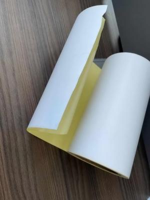 Cina stampante termica di carta gialla 22N Sticker Roll della pergamina sottile di 76mm in vendita