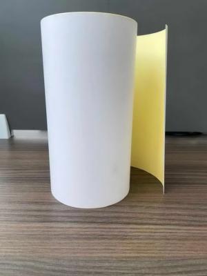 China Etiqueta de papel térmica da bagagem da linha aérea da única prova com papel de papel glassine amarelo à venda